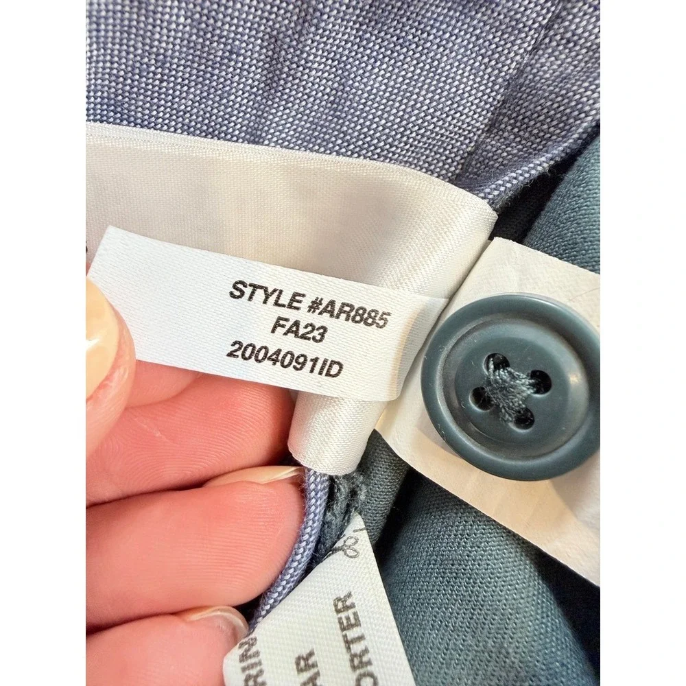 J.Crew 484 Slim‎ Fit Stretch Chino Pants Mens 32x32 Green Blue AR885